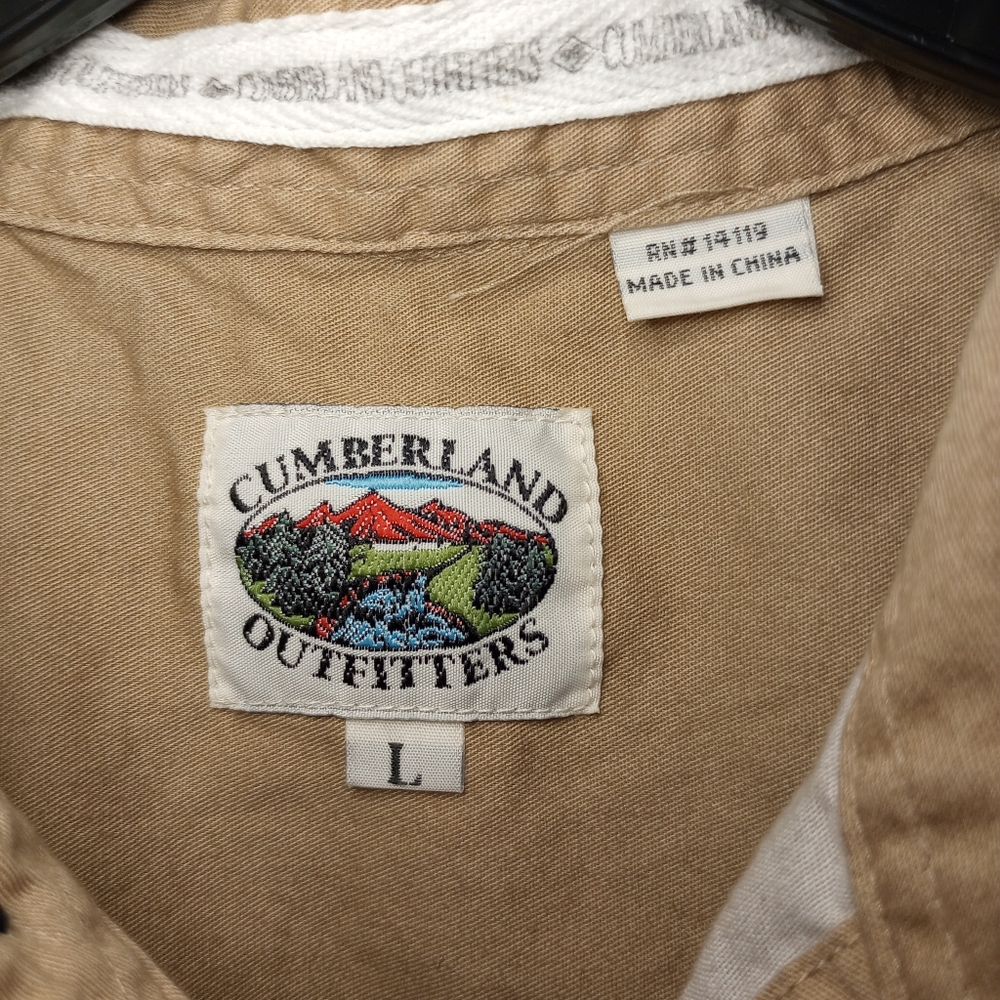 Cumberland Outfitters Shirt Cowboy Horse Trail Western Pearl Snap Equestrian VTG - Picture 5 of 7